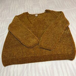 a new day V-Neck Sweater in Warm Mustard